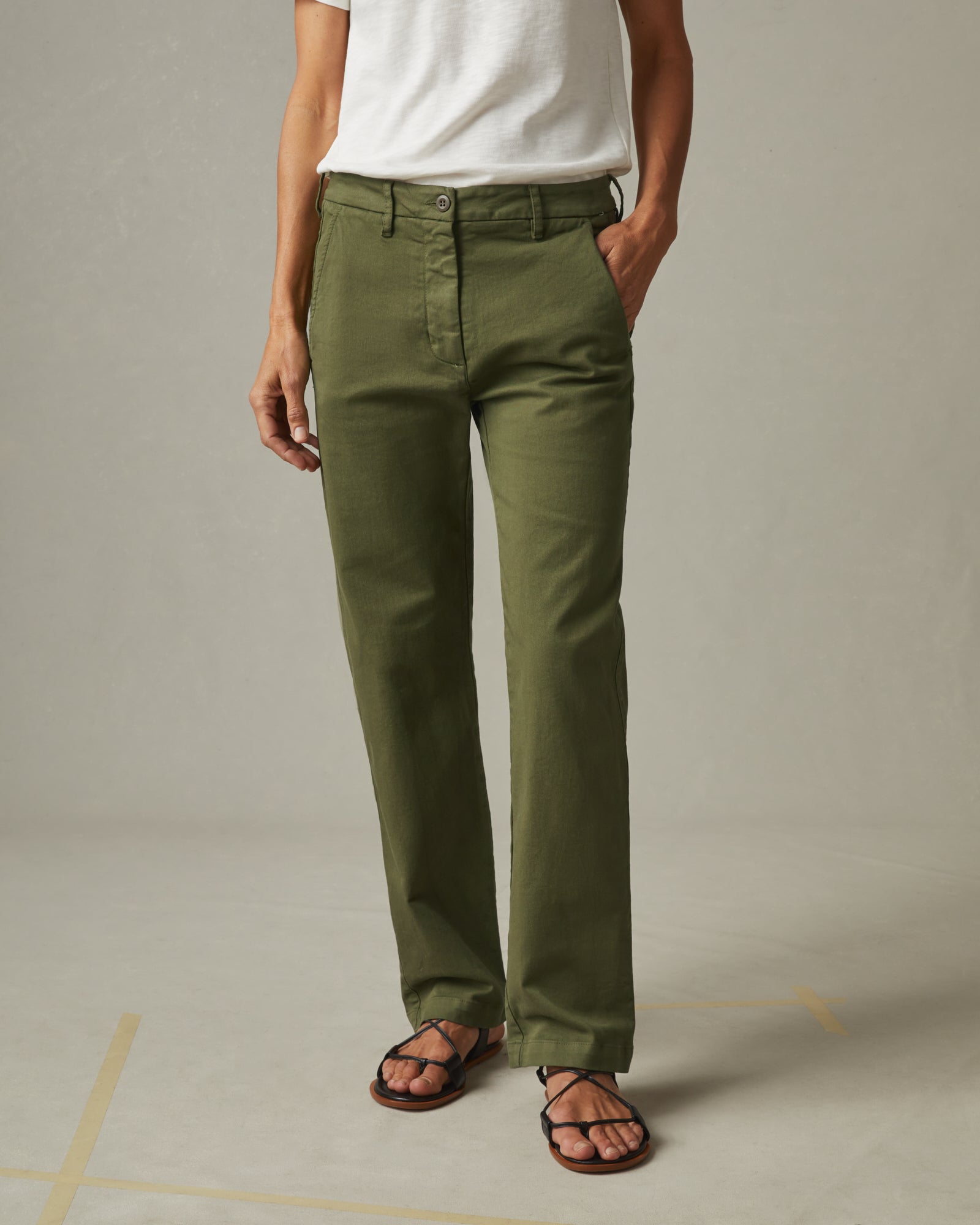 Women's Elastic Waist Pull-On Chino Pants | Lands' End