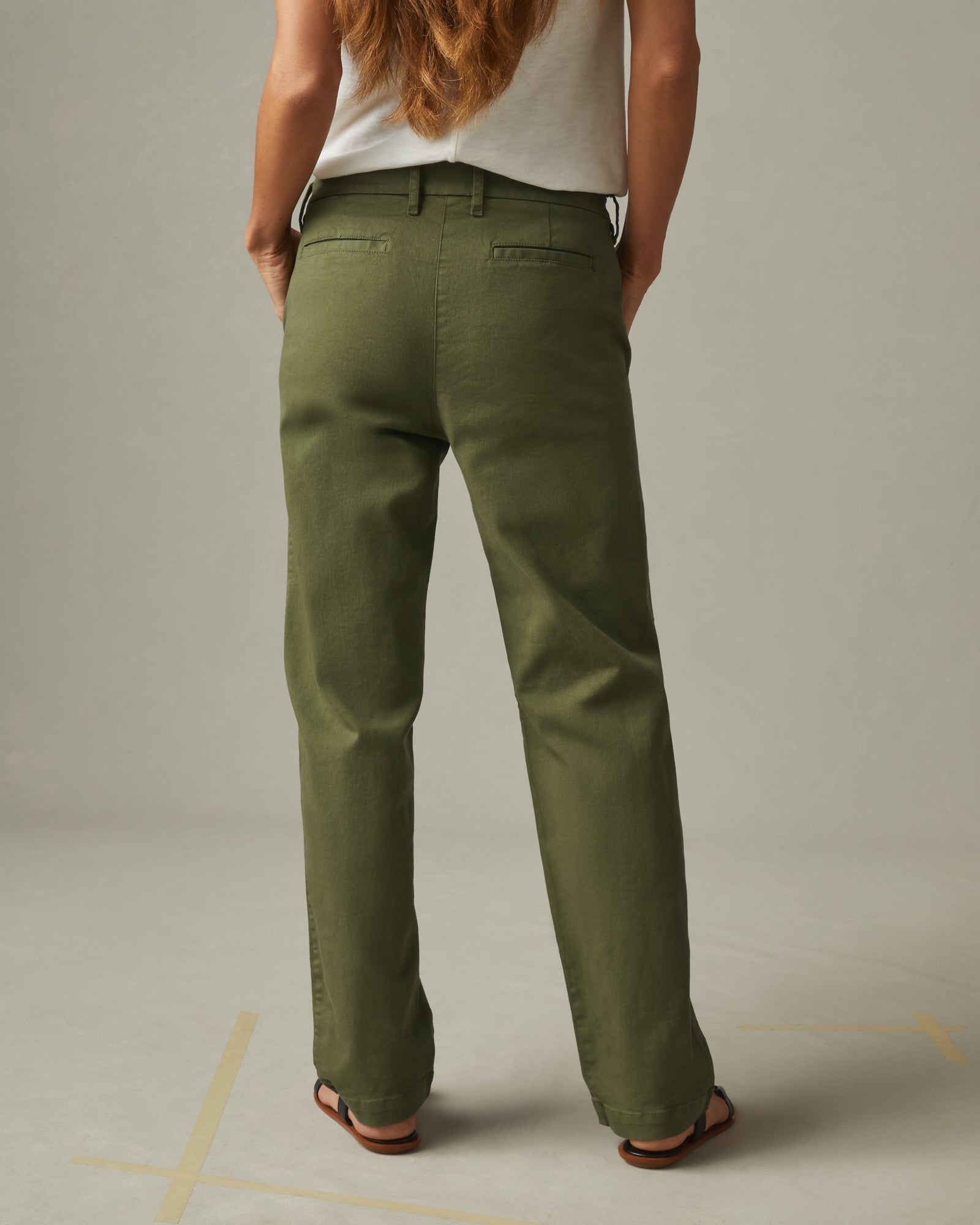 J Crew Pants Womens 2 Green Straight Fit Mid Rise cropped