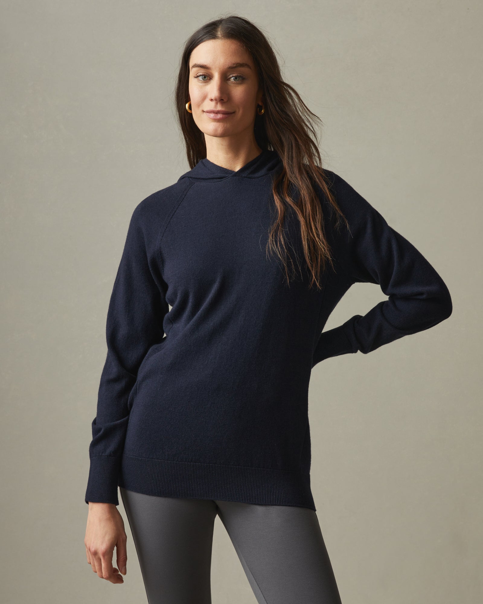 Merino Wool Pullover Sweater - Midnight