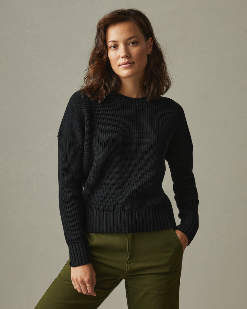 Women’s Chunky Cotton Crew Sweater from American Giant - $90 (8% off)